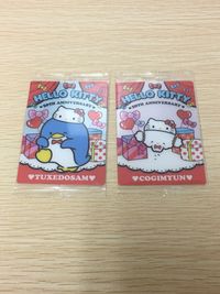 Hello Kitty 50th Anniversary 2 Cards Set Tuxedosam Cogimyun LOT unopened