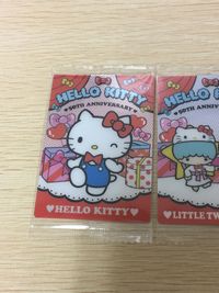 キティ50周年 ハローキティ 50TH ANNIVERSARY カード まとめ コレクション ハローキティ リトルツインスターズ 2枚 01 07 バンダイ 食玩 サムネイル 3
