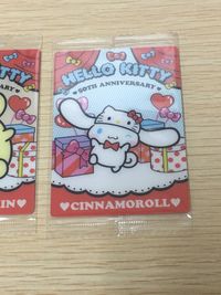 ハローキティ 50周年アニバーサリー カード まとめ コレクション ポムポムプリン シナモロール 2枚 03 02 バンダイ 食玩 サムネイル 2