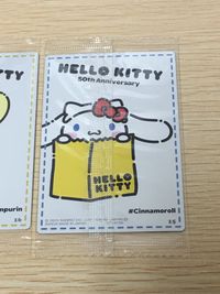ハローキティ HELLO KITTY 50th Anniversary カード まとめ コレクション ポムポムプリン シナモロール 2枚 16 15 バンダイ 食玩 サムネイル 5