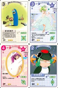デジキャラット キャラクターカードゲーム デ ジ キャラット C.C.G. カード まとめ EVENT キャラクター 萌気になっちゃいけません 女神さまでじこ 鏡の精うさだ 人間がせなアンポンタンには おしおきが必要ですにょ 4枚 サムネイル 1