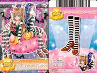 プリキュア オールスターズ データカードダス プリキュア データカードダス オールスターズ カード まとめ ドレスカード シューズ ドレスカード ヘアアクセ ボーダーソックス×レザーパンプス しろタイツつきフラットシューズ 4枚 サムネイル 2
