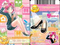 プリキュア オールスターズ データカードダス プリキュア データカードダス オールスターズ カード まとめ ドレスカード シューズ ドレスカード ヘアアクセ ボーダーソックス×レザーパンプス しろタイツつきフラットシューズ 4枚 サムネイル 4