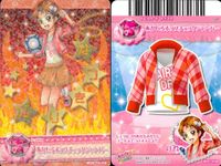 フレッシュプリキュア！ データカードダス プリキュア データカードダス オールスターズ カード まとめ ドレスカード トップス ドレスカード ボトムス ピンクファーベストシャツ あかいるポップチェックジャンパー 4枚 バンダイ サムネイル 3