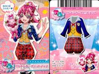 フレッシュプリキュア! データカードダス プリキュア データカードダス オールスターズ カード まとめ ドレスカード トップス ボトムス ロンドンガールセットアップ ブルーアーガイルオーバーオール はながらイエローティアードワンピ サムネイル 2