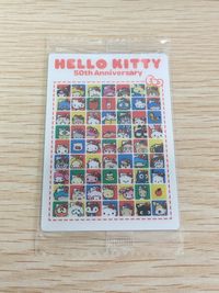 Hello Kitty 50th Anniversary Card #23 Sanrio Bandai Japanese