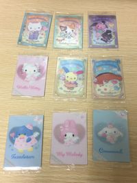 Sanrio Characters Wafer 9 Cards Lot Hello Kitty Cinnamoroll LOT unopened