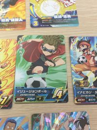 イナズマイレブン ELEVEN PLAYCA カード まとめ キャラクター 必殺技 稲森 明日人 灰崎 凌兵 鬼道 有人 稲森 明日人 円堂 守 吹雪 アツヤ 剛陣 鉄之助 不動 明王 10枚 EP-P-001 EP-P-024 サムネイル 14