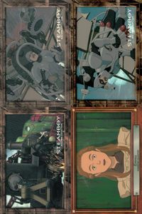 スチームボーイ STEAMBOY カードダスマスターズ スチームボーイ カードダスマスターズ カード まとめ MACHINE COLLECTION CHARACTER COLLECTION 大型飛行兵 飛行兵 歯車メカ エマ 4枚 サムネイル 1
