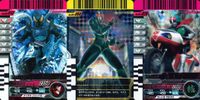 仮面ライダーバトル ガンバライド 仮面ライダー ガンバライドキラ カード まとめ ヒーロー スペシャル 仮面ライダーW サイクロンジョーカー 仮面ライダー1号 仮面ライダー新1号 新サイクロン号 3枚 No.005-013 食玩 サムネイル 1
