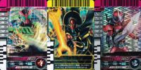 仮面ライダー ガンバライド 仮面ライダー ガンバライドキラ カード まとめ ヒーロー スペシャル 仮面ライダーW タコミリバ 魔王ライダー オーガ 仮面ライダーアクセル 3枚 No.001-005 No.001-054 バンダイ サムネイル 1