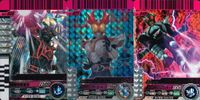 仮面ライダー ガンバライド 仮面ライダー ガンバライドキラ カード まとめ ヒーロー 仮面ライダーオーズ タジャドルコンボ 仮面ライダーZECT 3枚 No.11-034 02-021 01-049 バンダイ 食玩 サムネイル 1
