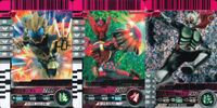 仮面ライダーバトル ガンバライド 仮面ライダー ガンバライドキラ カード まとめ ヒーロー 仮面ライダーオーズ ヴォイティアス 仮面ライダーオーズ タジャドル コンボ ガジャドルフレイム スリー 仮面ライダー新1号 3枚 バンダイ サムネイル 1