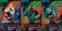 仮面ライダー ガンバレジェンズ 仮面ライダー ガンバレジェンズ CP カード まとめ ライダー 仮面ライダーギーツ アフターファイヤーブースト 仮面ライダーゼッツ インパクトバニッシュ 3枚 CX04-064 CX04-067 サムネイル 1