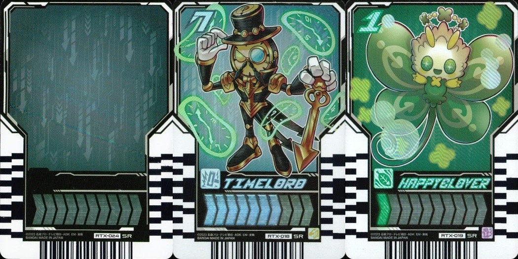 仮面ライダーガッチャード ライドケミートレカ 仮面ライダーガッチャード ライドケミー カード まとめ ライドケミートレカ タイムロード ハッピークローバー 3枚 RTX-018 RTX-019 RTX-024 バンダイ 食玩