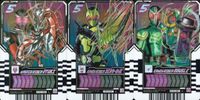仮面ライダーガッチャード ライドケミートレカ 仮面ライダーガッチャード ライドケミー カード まとめ 仮面ライダー龍騎 仮面ライダーゼロワン 仮面ライダーダブル 3枚 RT2-063 RT0-011 RT2-067 バンダイ 食玩 サムネイル 1