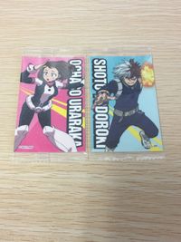 My Hero Academia Wafer Card 2 Cards Uraraka Todoroki Japanese wafer unopened lot