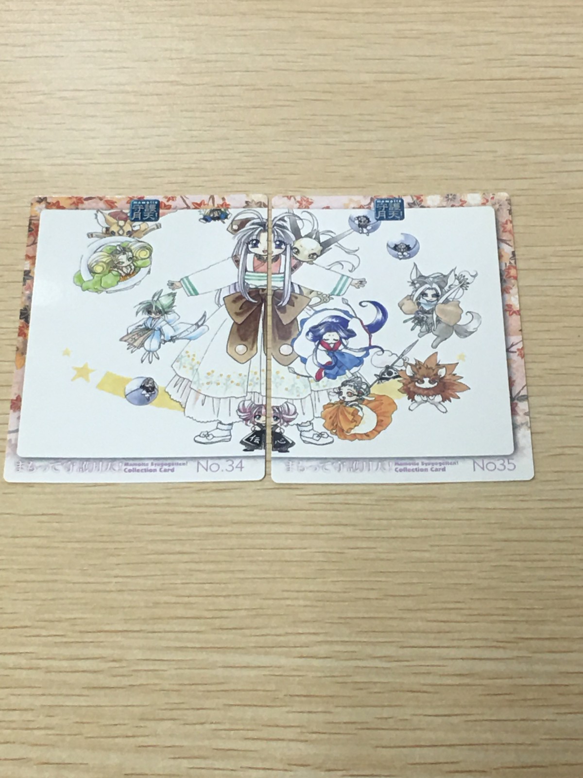 まもって守護月天! パズル カード まとめ XIAOLIN CARD:16 XIAOLIN CARD:17 シャオ 星神 2枚 No.34 No.35 エニックス コレクション