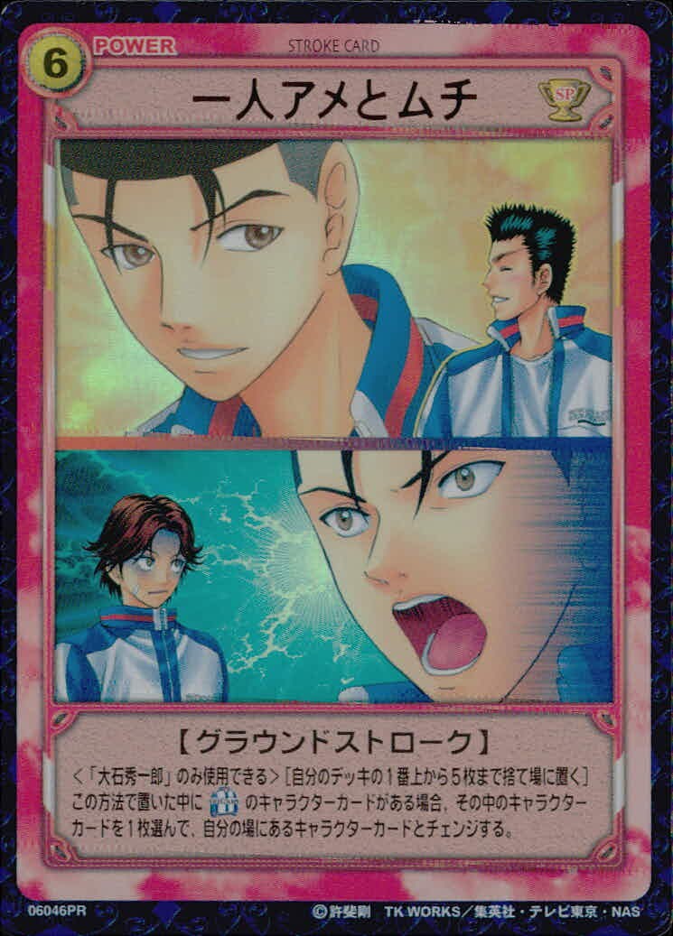 テニプリ テニスの王子様 テニスの王子様 PR キラ 箔押し カード 一人アメとムチ トレカ 06046PR SP コナミ TCG