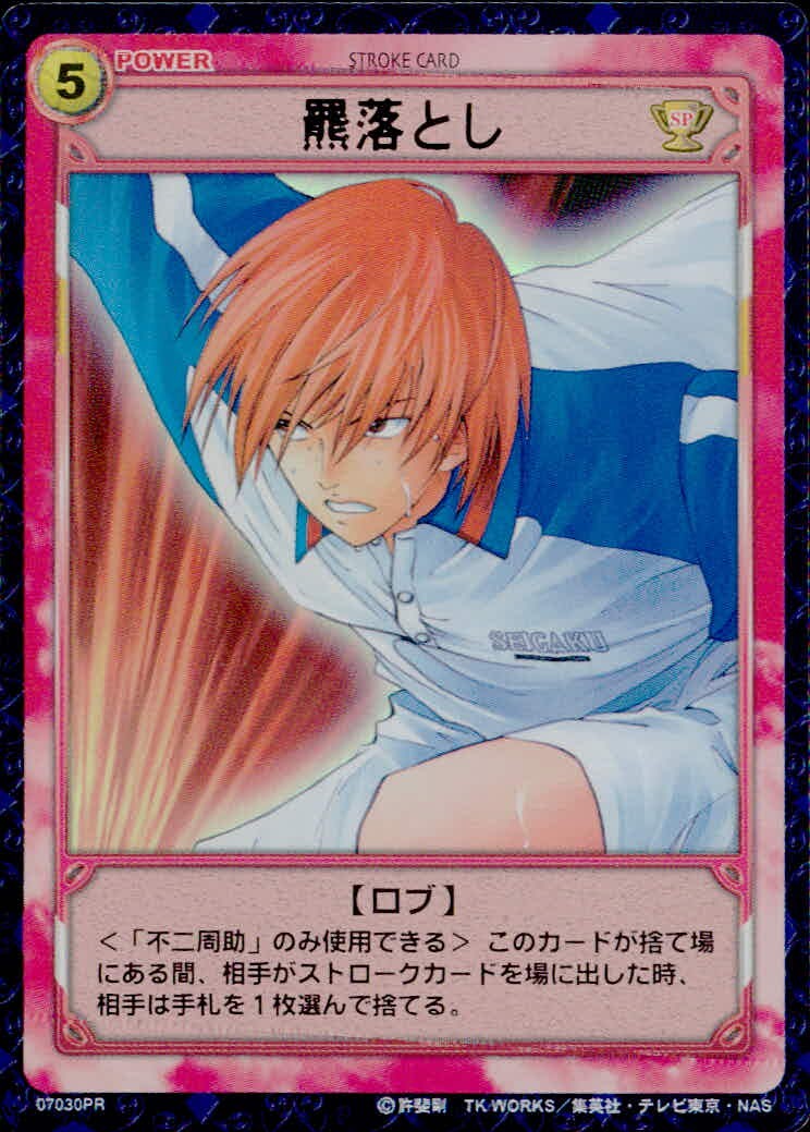 テニプリ テニスの王子様 カードゲーム テニスの王子様 PR キラ 箔押し カード 飄落とし トレカ 07030PR SP コナミ TCG