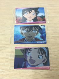 Detective Conan 3 Cards Lot Bandai Wafer Japanese Anime Ran wafer unopened