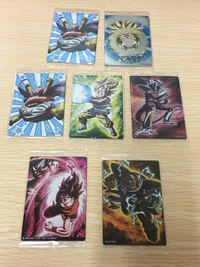 Dragon Ball Z GT Bandai Wafer 8 Cards Lot Goku Freeza Japanese wafer unopened