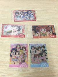 The Idolmaster Shiny Festa 5 Cards Lot Bandai Japanese Anime wafer unopened