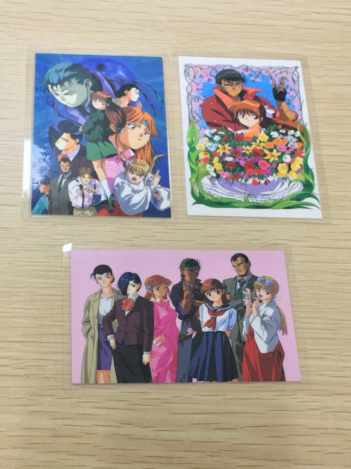 ブルーシード 紅蓮華異聞 ラミネート ラミカ BLUE SEED ブルーシード カード まとめ ラミカ 草薙護 藤宮紅葉 集合 草薙護 藤宮紅葉 花柄 集合キャラクター 3枚 1094-B 1194-B 1194-C movic