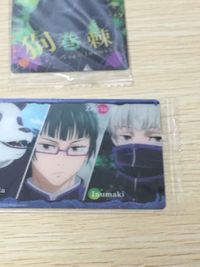 呪術廻戦 カード まとめ キャラクター グループ 狗巻棘 パンダ 禪院真希 狗巻棘 2枚 1-05 1-16 バンダイ ウエハース サムネイル 3