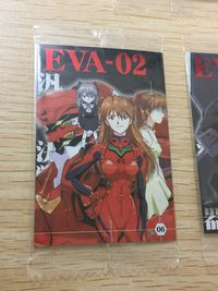 新世紀エヴァンゲリオン エヴァンゲリオン ウエハース カード まとめ エヴァンゲリオン 零号機 EVA-00' 弐号機 EVA-02 参号機 EVA-03 3枚 E-07 E-06 E-08 バンダイ ウエハース サムネイル 2