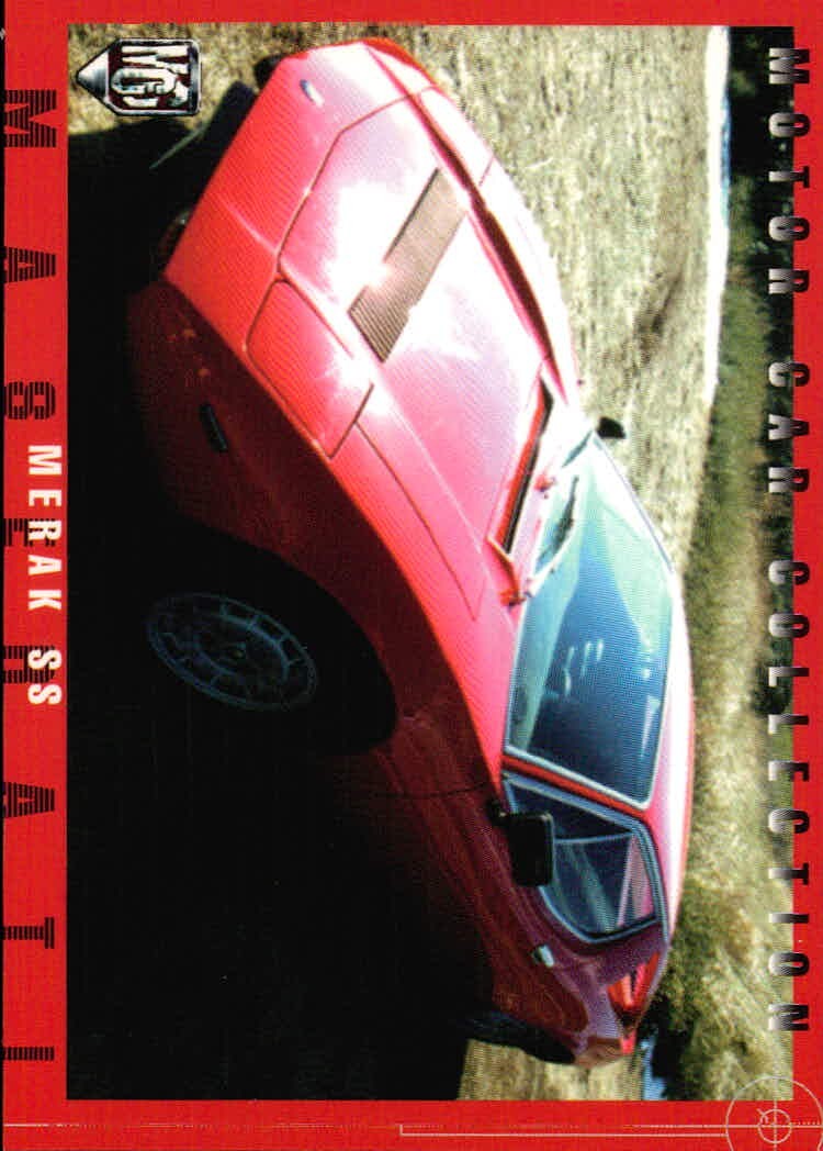 Motor Car Collection Maserati Merak SS Card 059 MCC MOTOR CAR COLLECTION card