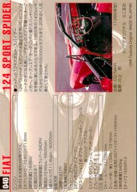MCC MOTOR CAR COLLECTION MCC MOTOR CAR COLLECTION モーターカーコレクション 車 カード ツクダオリジナル カード 124 SPORT SPIDER トレカ 040 ツクダオリジナル サムネイル 2