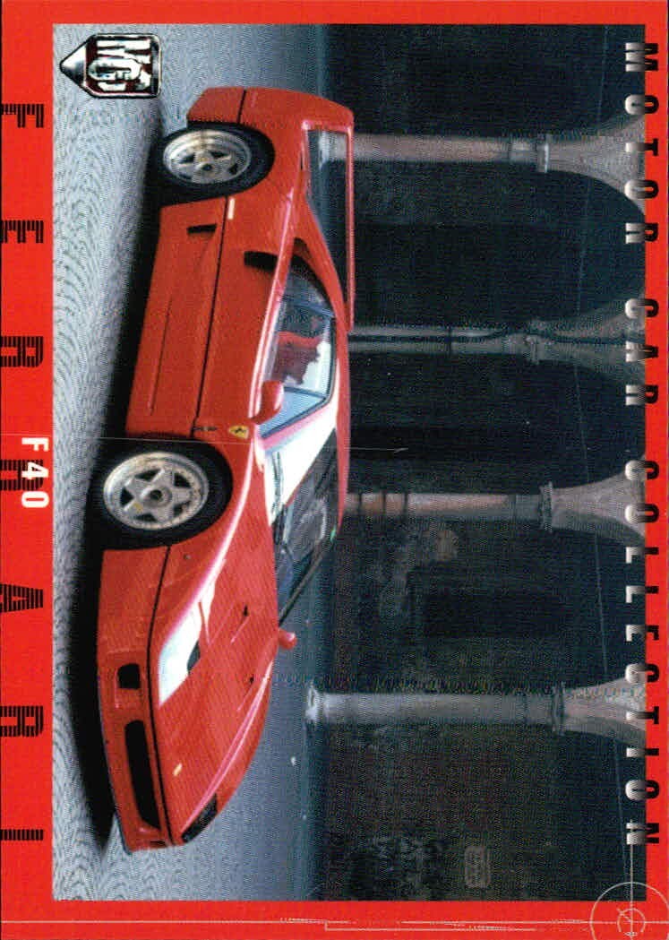 MCC MOTOR CAR COLLECTION MCC MOTOR CAR COLLECTION モーターカーコレクション 車 カード ツクダオリジナル カード フェラーリ F40 トレカ 035 ツクダオリジナル コレクション