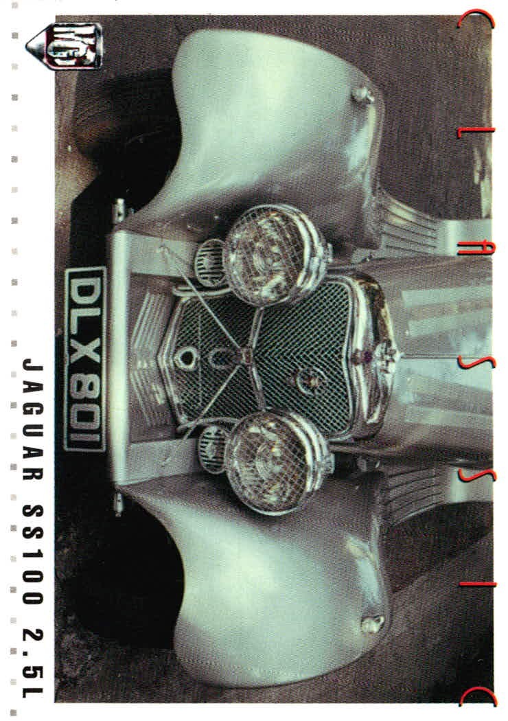 MCC モーターカーコレクション MCC MOTOR CAR COLLECTION モーターカーコレクション 車 カード ツクダオリジナル ジャガー SS100 2.5L トレカ CL-7 ツクダオリジナル 食玩