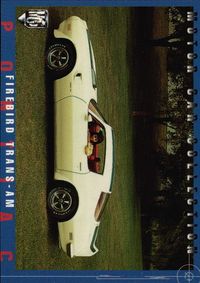 モーターカーコレクション MOTOR CAR COLLECTION MCC MOTOR CAR COLLECTION モーターカーコレクション 車 カード ツクダオリジナル カード ポンティアック ファイアバード トランザム サムネイル 1