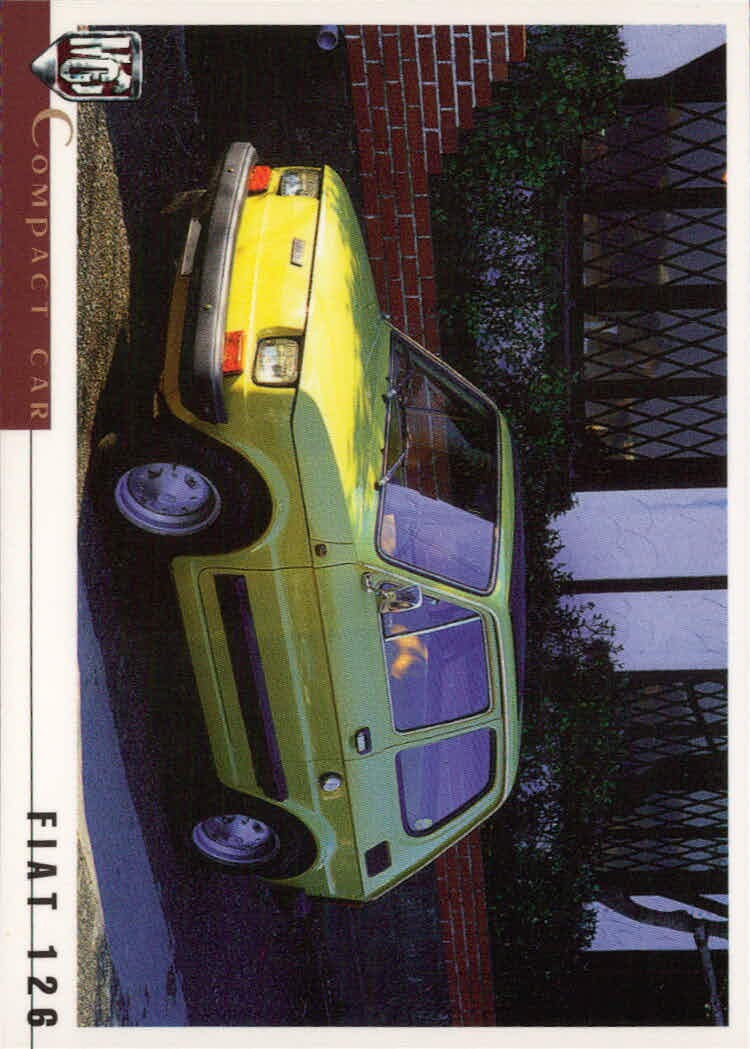 Tsukuda Original Motor Car Collection Fiat 126 MCC MOTOR CAR COLLECTION card