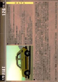 Tsukuda Original Motor Car Collection Fiat 126 MCC MOTOR CAR COLLECTION card サムネイル 2