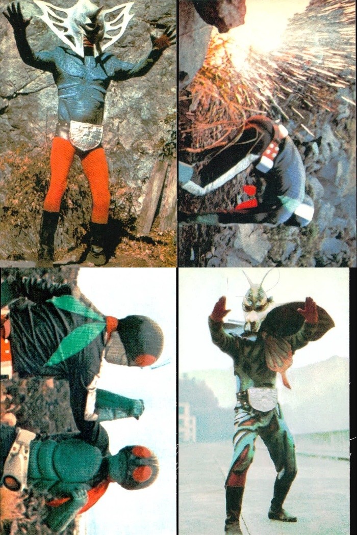 1999カルビー 仮面ライダーチップス 仮面ライダー カルビー カード 石森プロ 東映 カード まとめ 怪人 ストーリー 石怪人ユニコルノス ダブルライダーの活躍 マグマ怪人ゴースター桜島大決戦 アマゾンの毒蝶ギリーラ 4枚