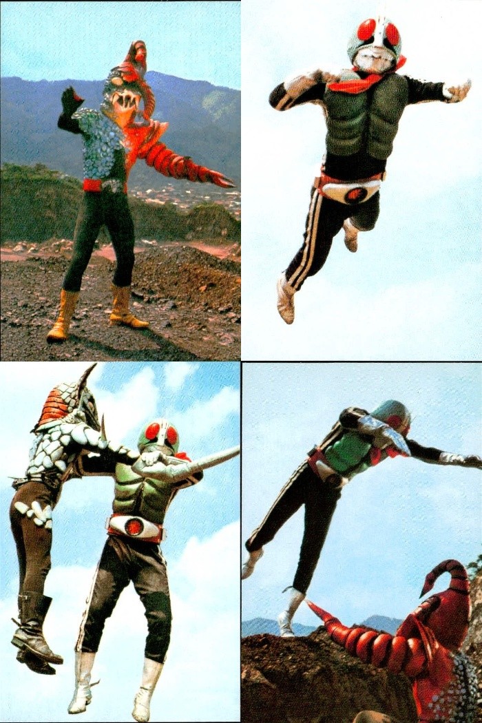 2003カルビー 仮面ライダー チップス 仮面ライダー カルビー カード 石森プロ 東映 カード まとめ 合体改造人間 ライダーの強い技 ガガランダとの戦い サソリトカゲスとライダーの戦い 4枚 298 290 282 306