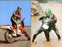 2003カルビー 仮面ライダー チップス 仮面ライダー カルビー カード 石森プロ 東映 カード まとめ クイズ バックでは? ショッカー怪人の家族は? 4枚 323 310 カルビー 食玩 サムネイル 1