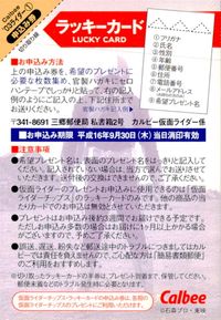 仮面ライダーチップス 仮面ライダー カルビー ラッキーカード 石森プロ 東映 カード ラッキーカード 第1期 トレカ カルビー 食玩 ラッキー サムネイル 2