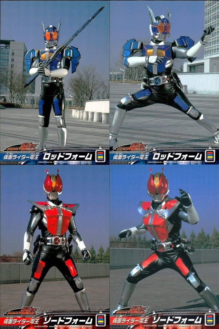 仮面ライダー 電王 仮面ライダー 電王 ENSKY エンスカイ カード まとめ カード まとめ キャラクター ロッドフォーム ソードフォーム 4枚 No.005 No.006 No.001 No.002 エンスカイ 食玩