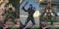 仮面ライダー キバ 仮面ライダー キバ ENSKY エンスカイ カード まとめ キャラクター スパイダーファンガイア ホースファンガイア オクトパスファンガイア 3枚 No.042 No.043 No.044 エンスカイ 食玩 サムネイル 1