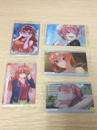 Quintessential Quintuplets 5 Cards Lot Bandai Nakano Itsuki Ichika wafer