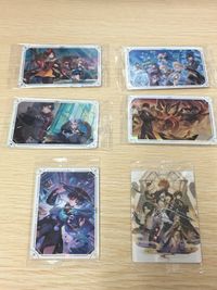 Genshin Impact 6 Cards Lot Bundle Bandai Japanese Game wafer