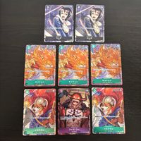 One Piece Card Game 8 Cards Lot Tashigi Nekomamushi Inuarashi straw hats piretes