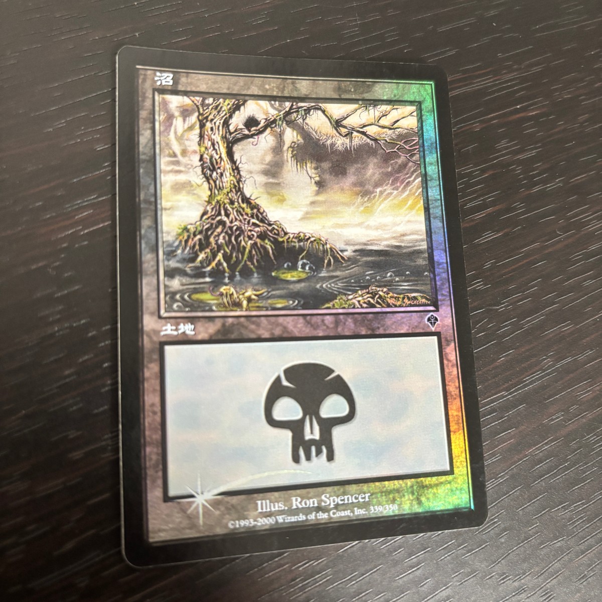 MTG マジック:ザ ギャザリング Foil 旧枠 基本土地 人気絵柄 インベイジョン INV カード 沼 トレカ 339/350 Land Wizards of the Coast TCG