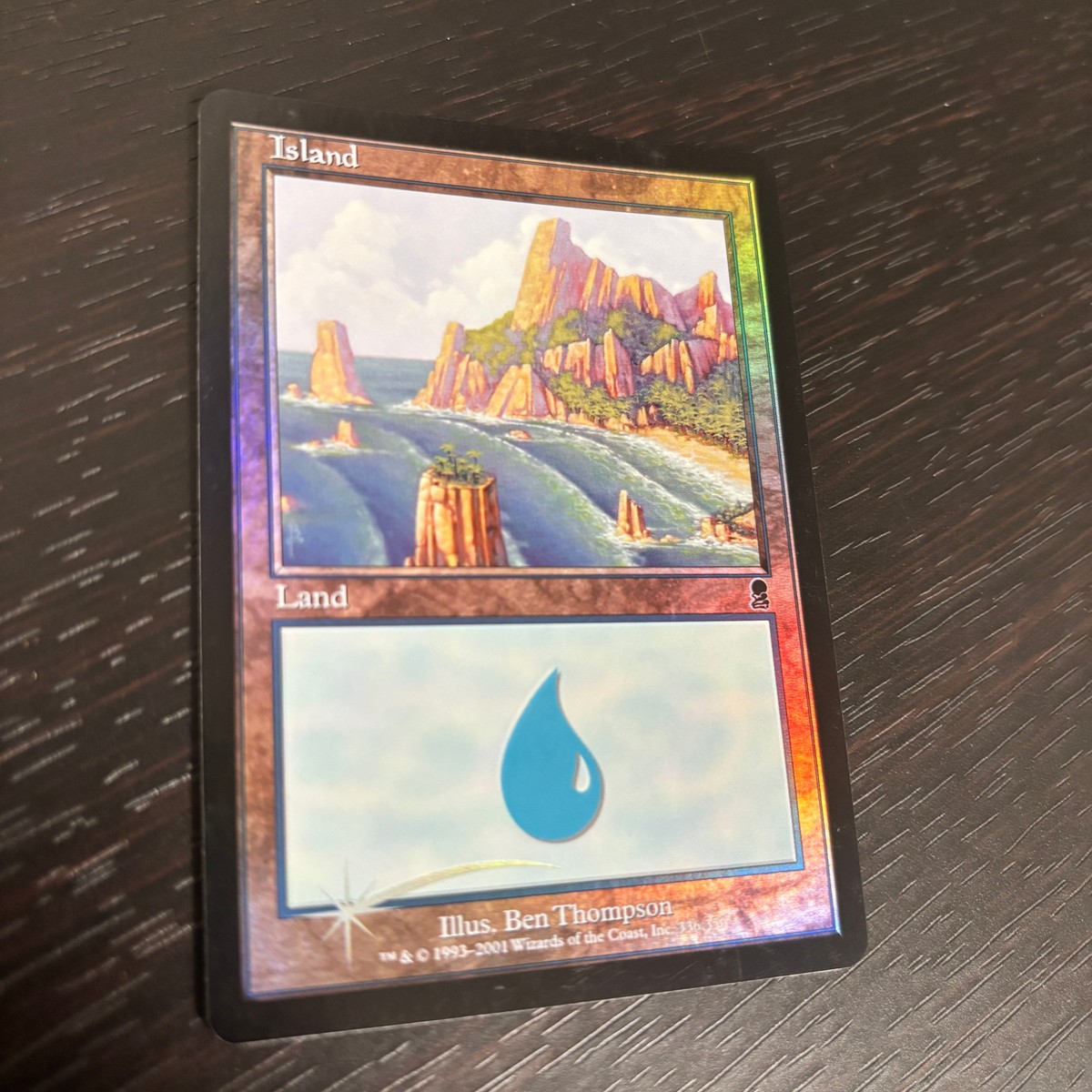 MTG Magic: The Gathering Foil 旧枠 基本土地 人気絵柄 オデッセイ ODY カード Island トレカ 335 L Wizards of the Coast TCG