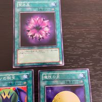 まほう表記 DL 希少型番 マジック版まほう表記 遊戯王 遊☆戯☆王オフィシャルカードゲーム カード まとめ 魔法カード(装備) 紫水晶 ドラゴンの秘宝 魔性の月 3枚 DL2-023 DL2-061 DL2-063 コナミ サムネイル 2