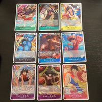 ワンピース ONE PIECEカードゲーム カード まとめ キャラクター モンキー D ルフィ 9枚 OP14-034 OP02-041 OP10-111 OP07-091 OP02-062 P-055 OP03-070 バンダイ サムネイル 1